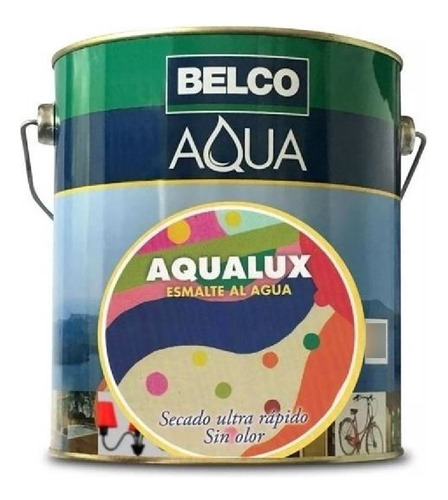Esmalte Al Agua De Terminación Brillante 1 Lt Aqualux