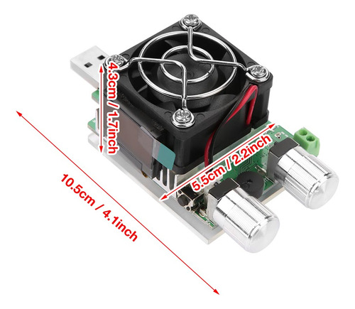 Carga De Prueba Electrónica De Corriente Constante Usb Ajust