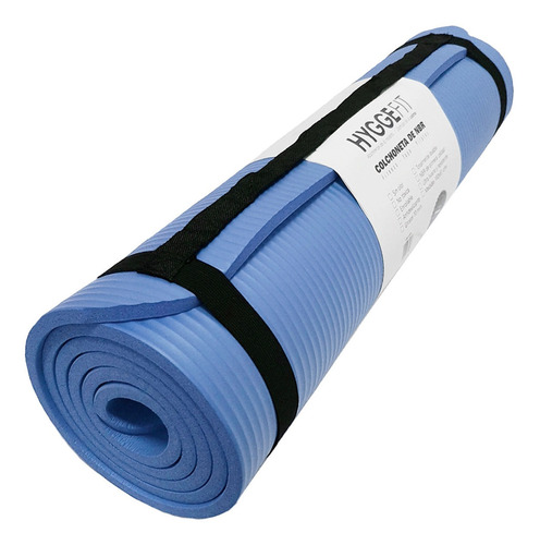 Imagen 1 de 10 de Colchoneta Mat Nbr 10mm Antideslizante Yoga Pilates Fitness