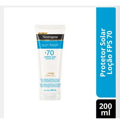 Kit Protetor Solar Sun Fresh Neutrogena Fps70 200ml + Facial