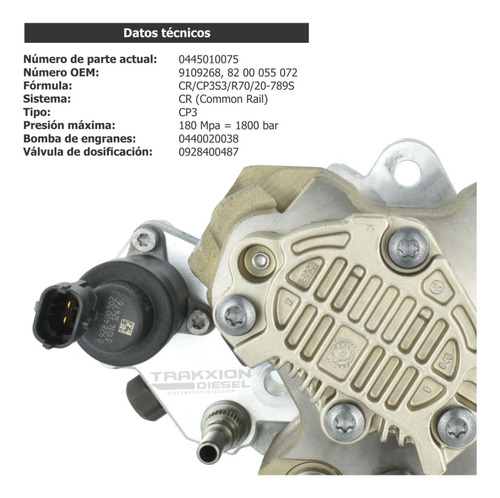 Bomba Diesel 9109268, 93188745, 93189904 Para Renault