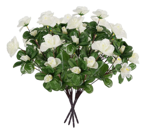 4 Paquetes Flores Artificiales Falsas Decorativas Flower