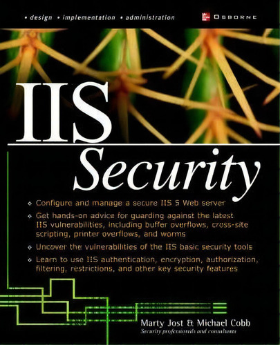 Iis Security, De Marty Jost. Editorial Mcgraw-hill Education - Europe, Tapa Blanda En Inglés