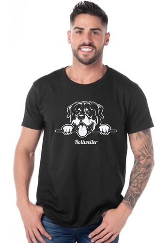 Polera Dog Rottweiler Camiseta Hombre