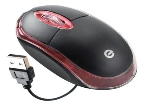 Mouse Optico Ergonomico Para Notebook Pc Windows Usb Com Fio