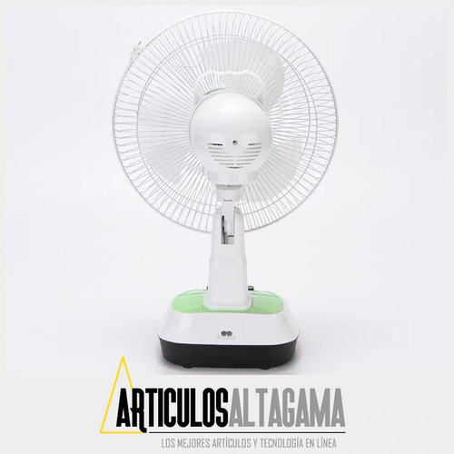 Ventilador Recargable Panel Solar Dos Bombillos Puerto Usb Cantidad De Aspas 5 Color De La Estructura Blanco Color De Las Aspas Blanco Diámetro 25 Cm Material De Las Aspas Plástico 220v