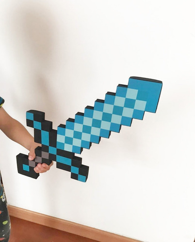 Sword Minecraft De Espuma Foamy Rigida Segura P Niños Nueva