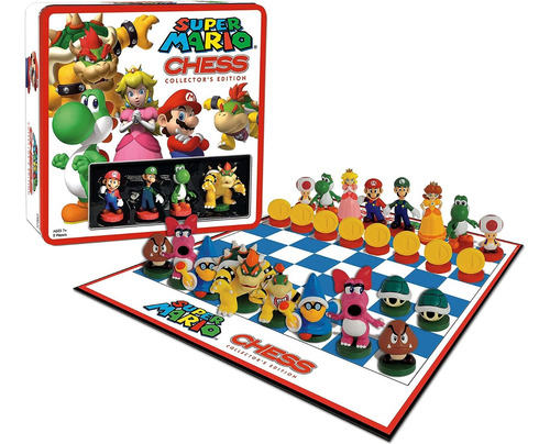 Super Mario Bros. Juego De Ajedrez Coleccionable