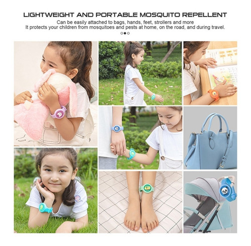 Imagen 4 de 8 de Pulsera Anti Mosquitos Repelente Zancudo Con Luz Bebé Niños