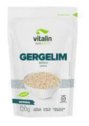 Gergelim Branco Em Grãos Integ.s/glúten Vegano Vitalin 120 G