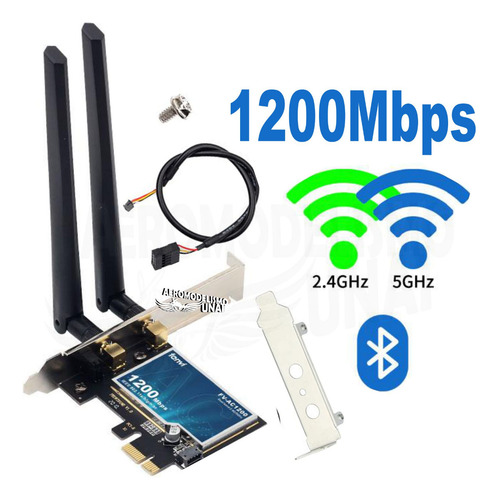 Placa Wifi Pci-e 2.4ghz 5ghz Bluetooth 4.0 Fenvi Ac1200