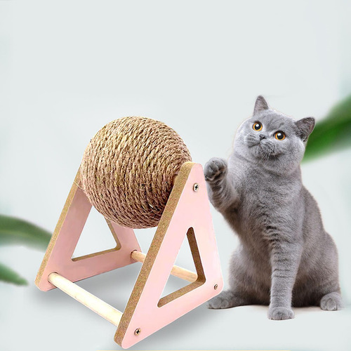 Cuerda Interactiva De Sisal Con Forma De Bola Giratoria Para