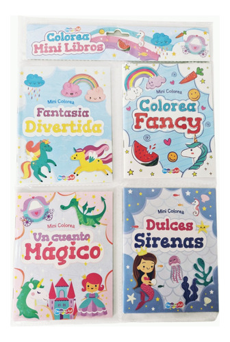Colección De Libros Mini Para Colorear