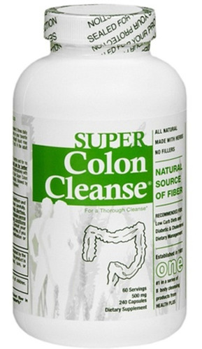 Pack De 2 Health Plus Super Colon Cleanse 240 Cápsulas Ea