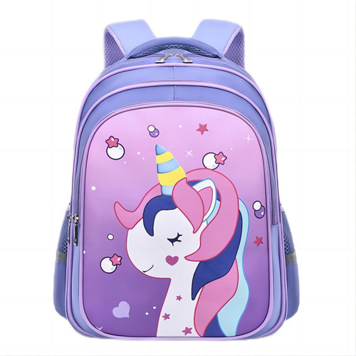 Mochila Estudantil Infantil Cartoon Unicorn Cor Estilo 1: Tamaño Grande