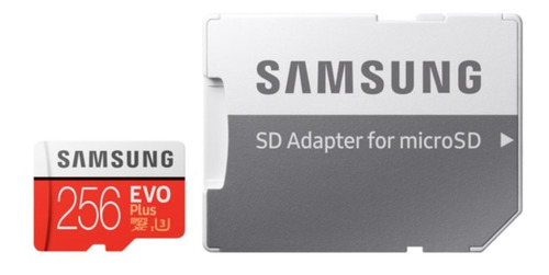 Cartão de memória Samsung MB-MC256GA/EU Evo Plus com adaptador SD 256GB