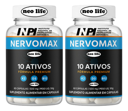 3x Nervomax 180 Caps Original - Envio Hoje - Formula Oficial