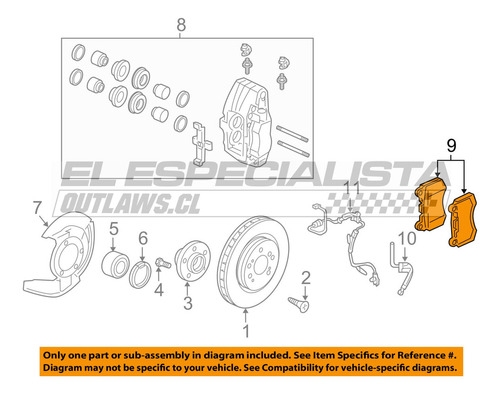 Pastillas De Frenos Nibk Ford Mustang 5.0cc 2012 Delantera