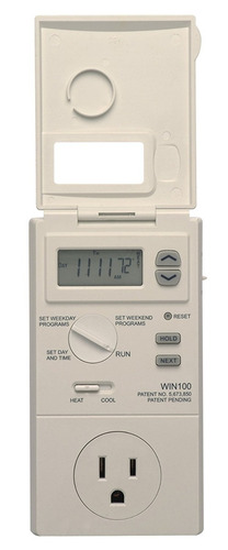 Lux Win100 Calefacción Y Enfriamiento Programable Outlet Ter