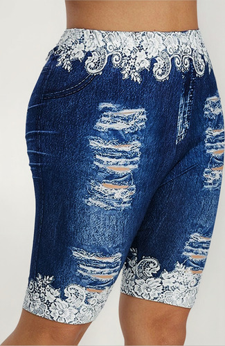 Leggings Deportivos Con Estampado De Temperamento, Talla Gra