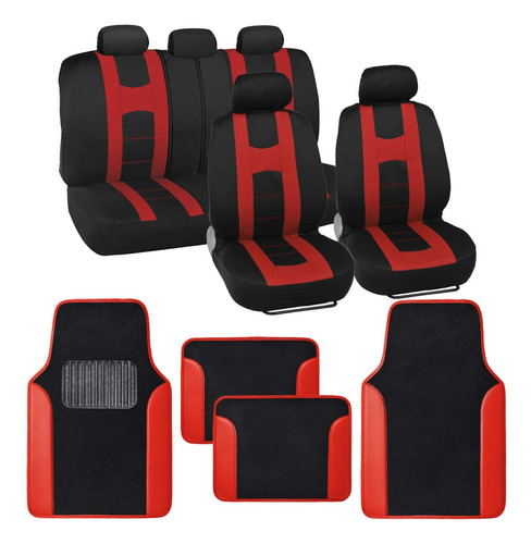 Bdk - Combo Sport Accent De 4 Fundas De Asiento Resistentes 