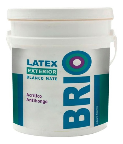 Pintura Latex Exterior Blanco Mate 10 Litros Andina Brio