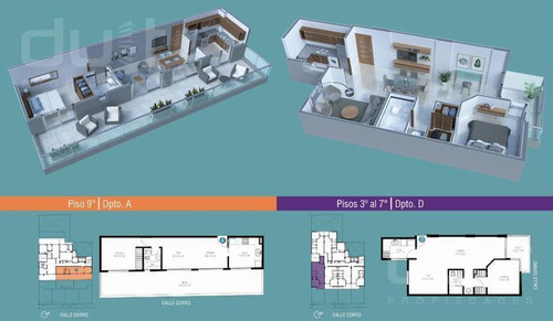 Dpto Centro De 2 Dormitorios, Dos Baños Completos, Y Terraza De 20m2