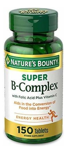 Complejo De Vitamina B De Nature's Bounty,  150 Tabletas