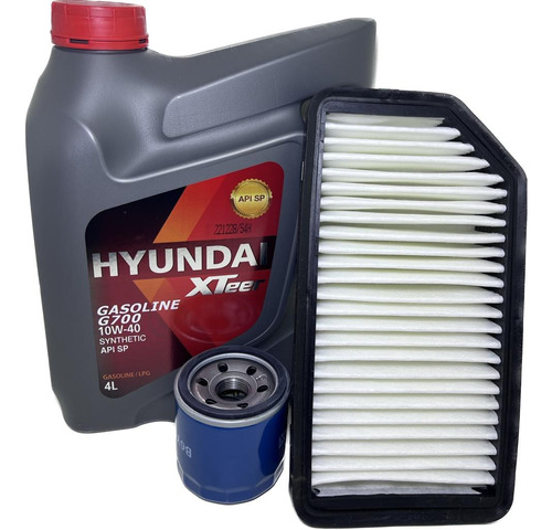 Aceite 10w40 + Filtros Para Hyundai Verna 1.4 2020 - 2023 