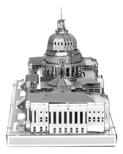 3d Metal - Mini Puzzle Armable Diseño Capitolio Congreso Usa
