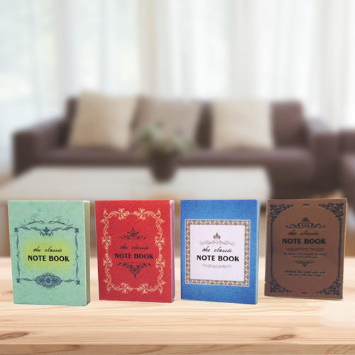 4 Piezas 1/12 Casa De Muñecas Miniatura Mini Cuadernos