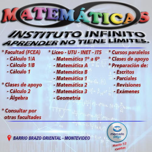 Clases Particulares De Matemáticas Y Cálculo Liceo Utu Fcea