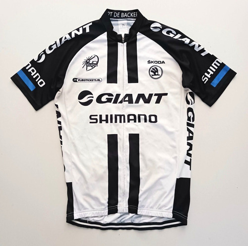 Conjunto Ciclismo Importado Pro Gian/shim Calza Y Jersey Blanco L