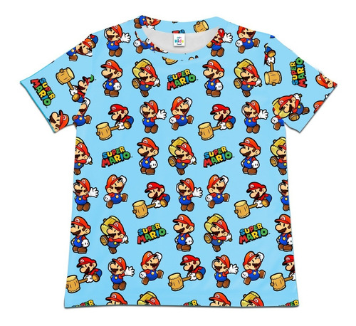 Camisa Franela Para Niño Super Mario Bros