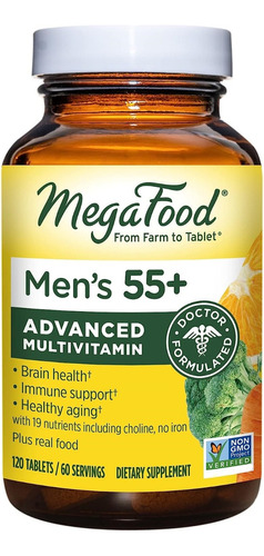 Megafood | Men's 55+ Advanced Multivitamin | 120 Tablets