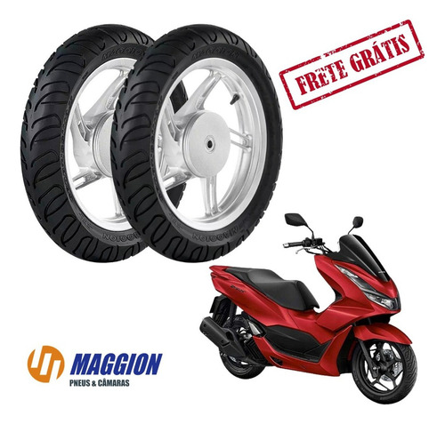 Par Pneu Moto 120/70-14 E 90/90-14 Maggion Pcx Scooter