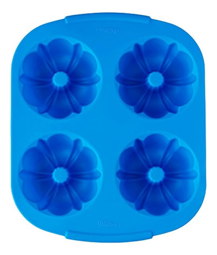 Wilton Easyflex Mini Silicone Fluted Tube Pan 4cavity