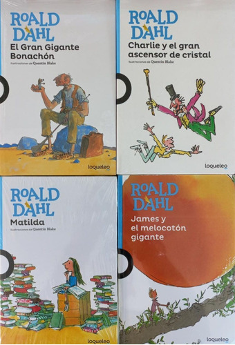 4 Libros Matilda + Bonachón + Cristal + Melocotón - Loqueleo