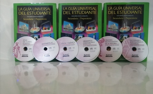 Guía Del Estudiante Secundaria Y Preparatoria 3 Vol Y 6 Cd.