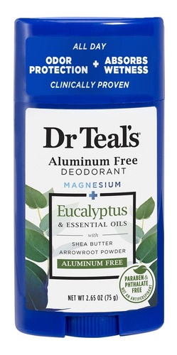 Desodorante Dr Teal's Eucalipto 75 g