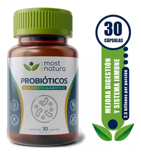 Most Natura Probióticos 10 Billones De Lactobacilius 30c Sabor Sin Sabor