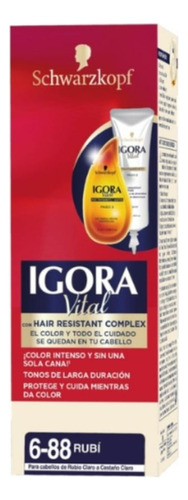 Tinte Cabello Igora Vital Permanente Tu - mL a $346