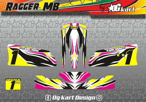 Kit Calcos Karting Laminadas Brillante - Ragger