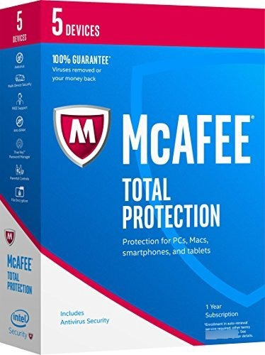 Mcafee Total Protection 2017-5 Código Dominante Dispositivos