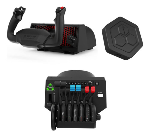 Honeycomb Aeronautical Alpha Flight Controls - Negro