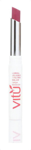 Labial Vitu Jojoba Y Filtro Sol - g  Color 4 Palma Rosa