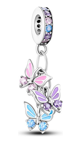 Dije Charm Mariposas Plata 925