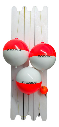 Linea Para Pejerrey Cauque Boyas Ping Pong X3 45mm 