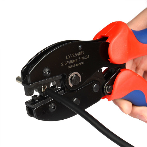 Imagem 7 de 7 de Alicate Crimpador Conector + Bolsa Instalador Energia Solar