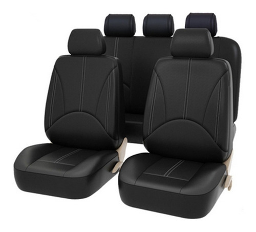 Fundas De Asiento Universales De Cuero Pu Para Coche, Café